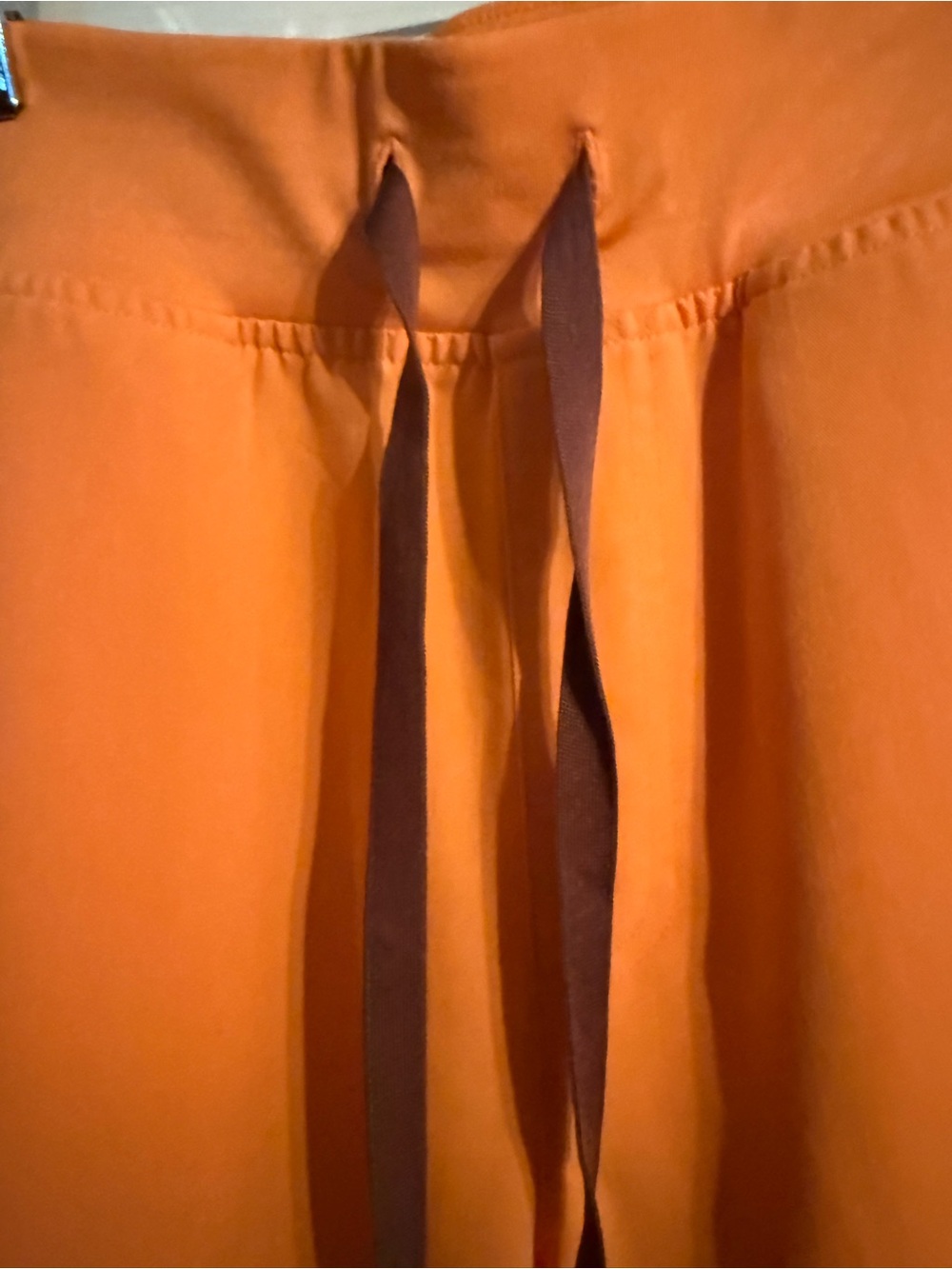 Figs orange HW Papaya Track Jogger Pants with Contrast Drawstring - Picture 4 of 7
